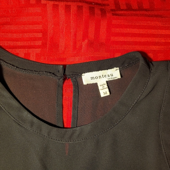 Monteau Sheer Sleeveless Blouse - Picture 2 of 4